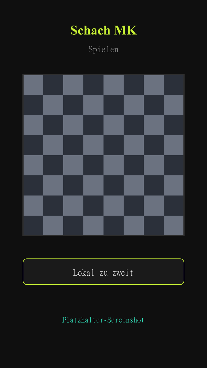 Schachbrett im Spiel